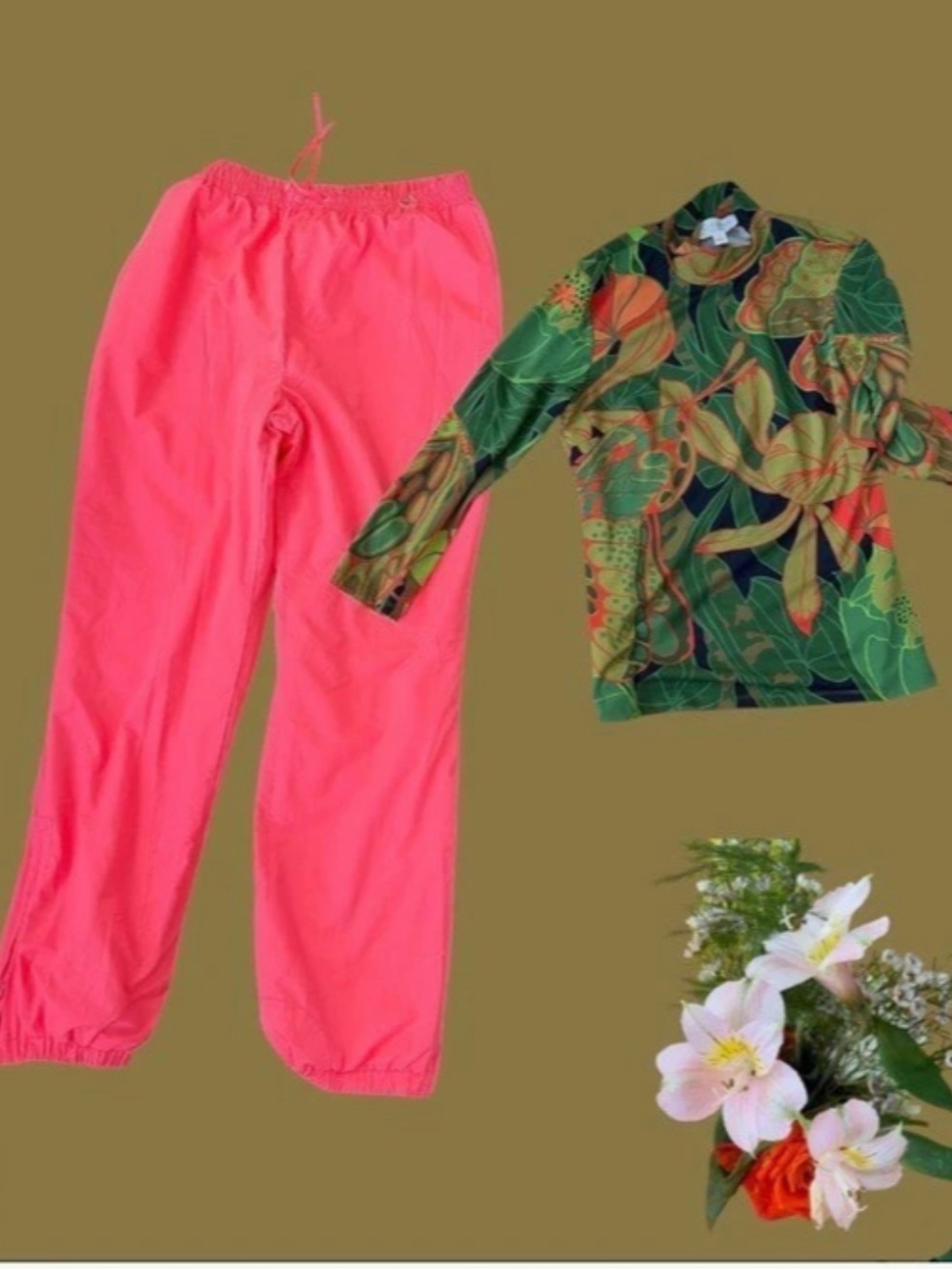 Gore-Tex Women's Ski Pants in Pink Size 14 & Julie Brown Turtleneck L